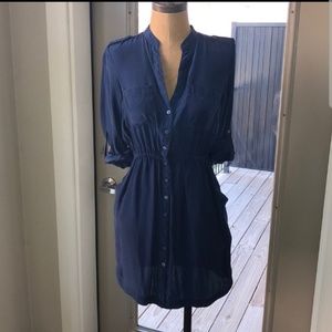 Baby Button Up Dress Long Sleeve
